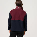 Navy Blue/Merlot Red