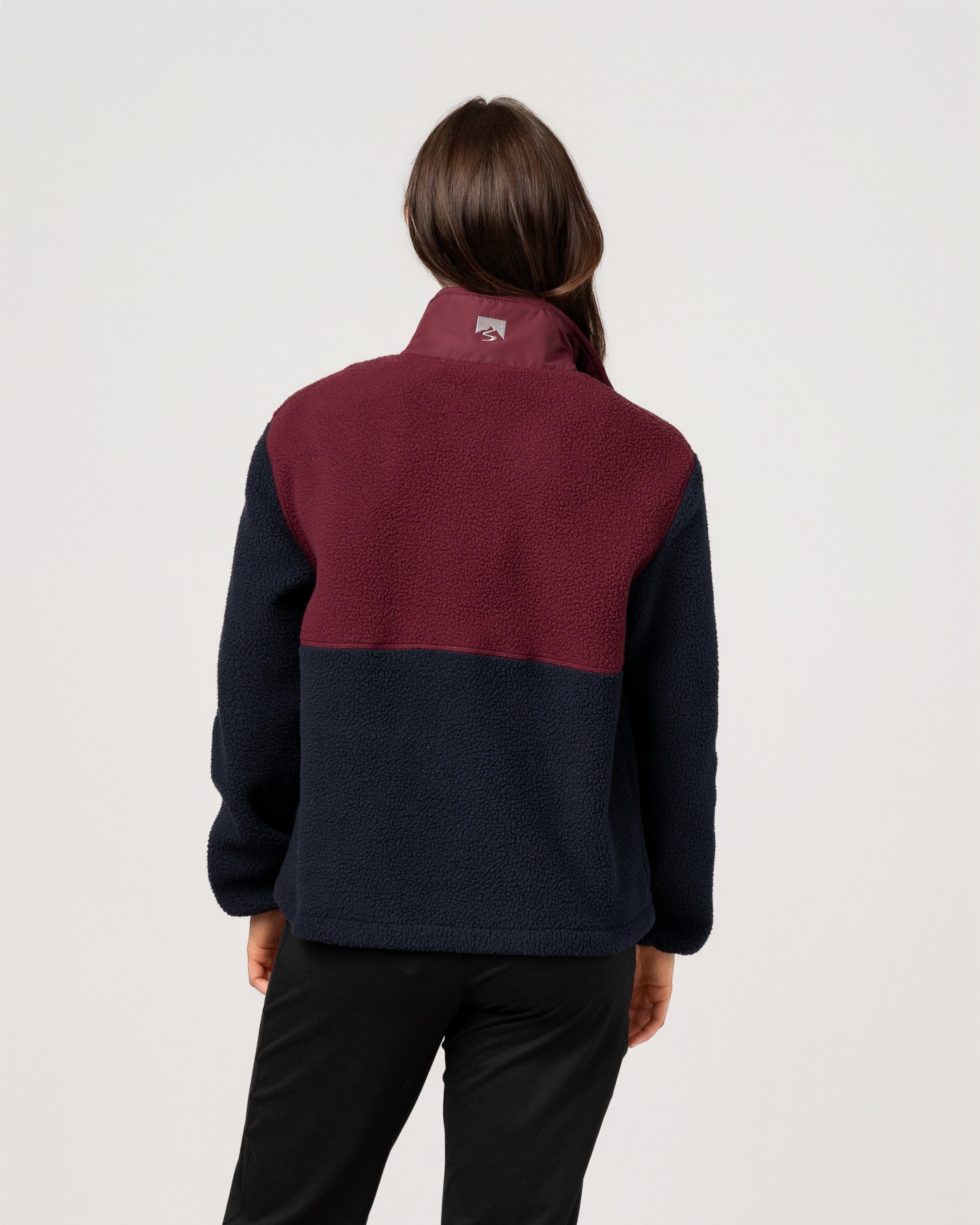 Navy Blue/Merlot Red