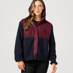 Navy Blue/Merlot Red