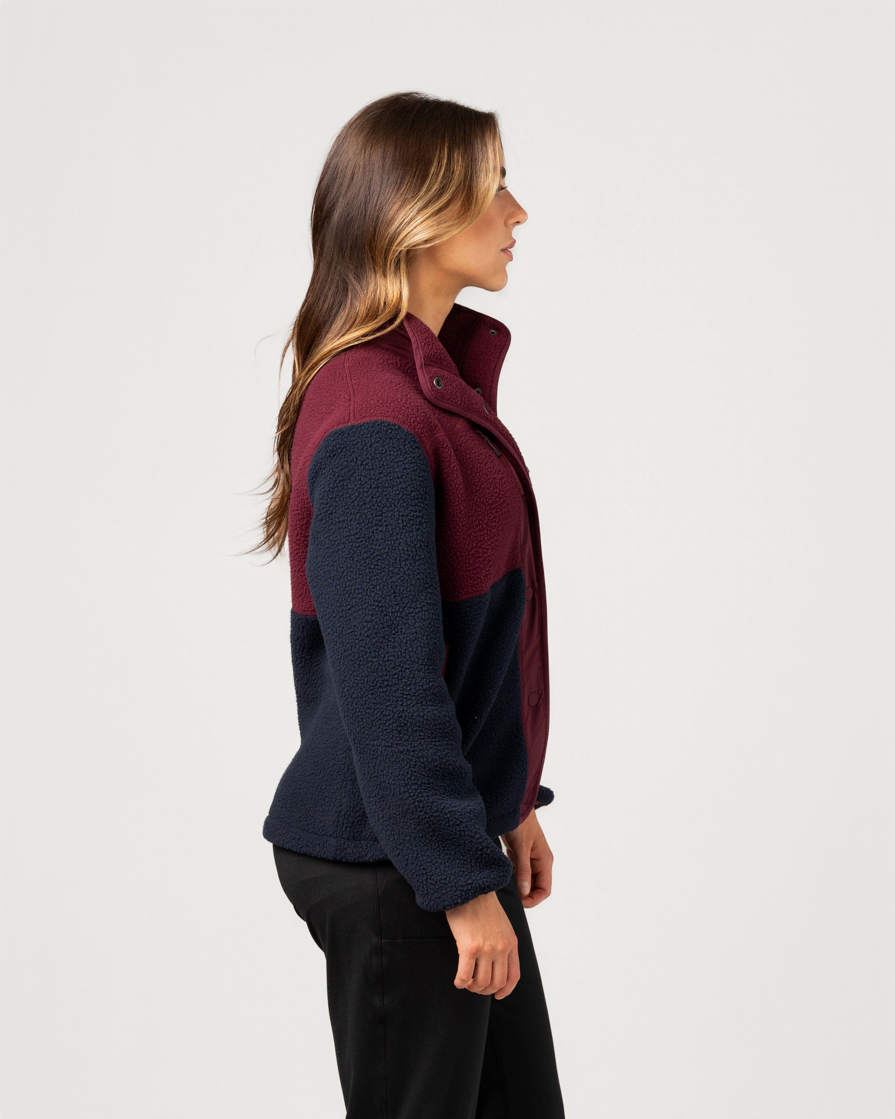 Navy Blue/Merlot Red