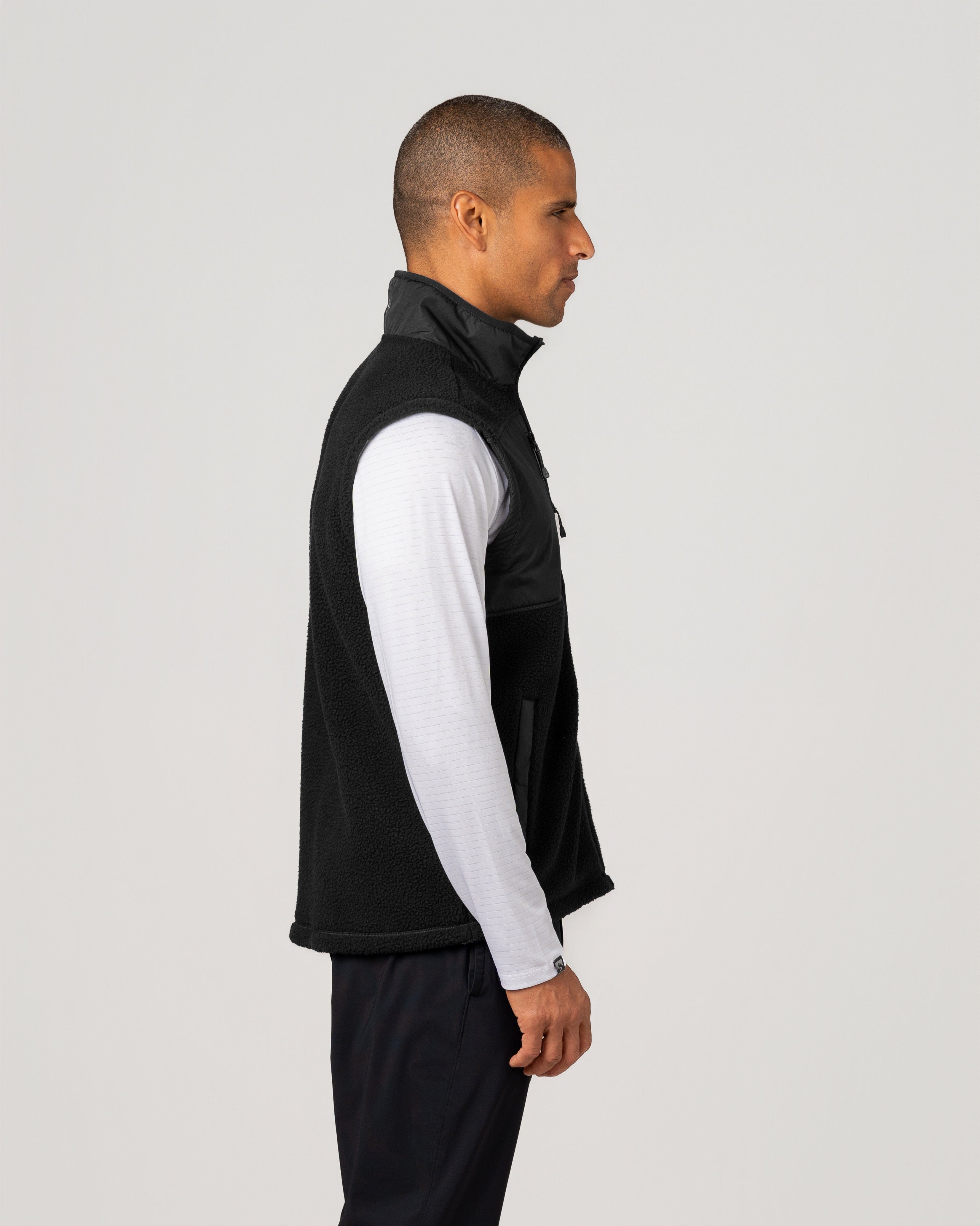 Men's Warm Up Colorblock Sherpa Fleece Vest – Storm Creek