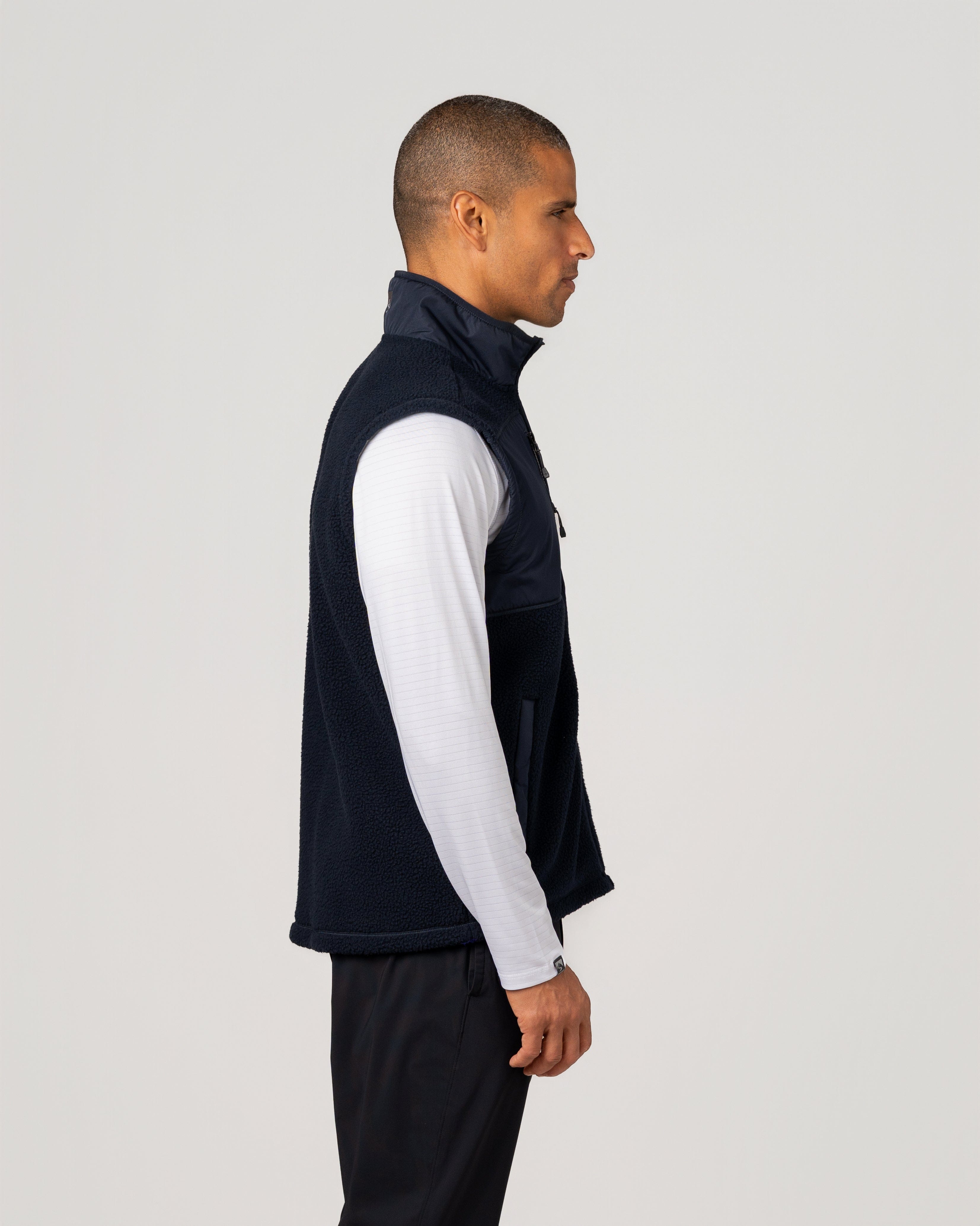 Men's Warm Up Colorblock Sherpa Fleece Vest – Storm Creek