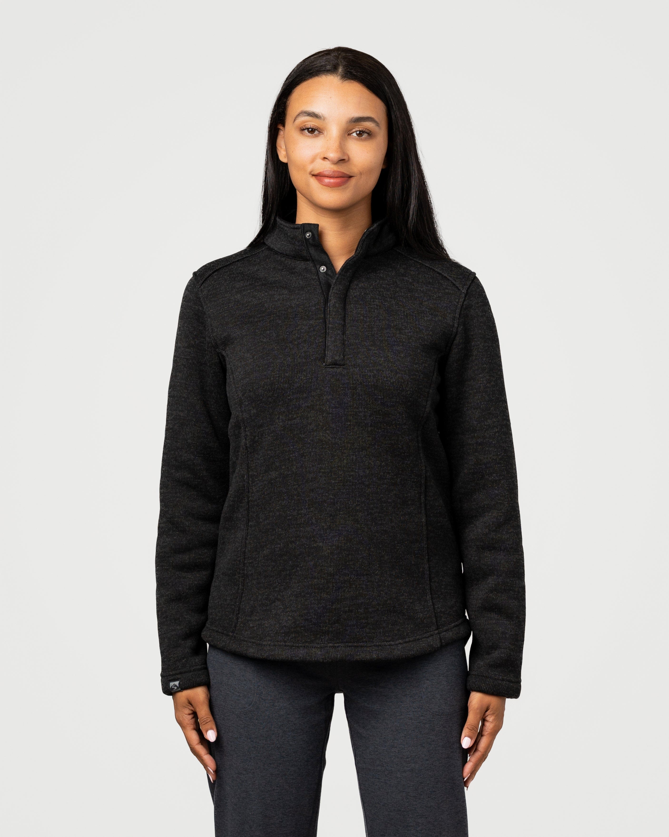 Women's Overachiever Sweater Fleece Quarter Zip Pullover – Storm Creek
