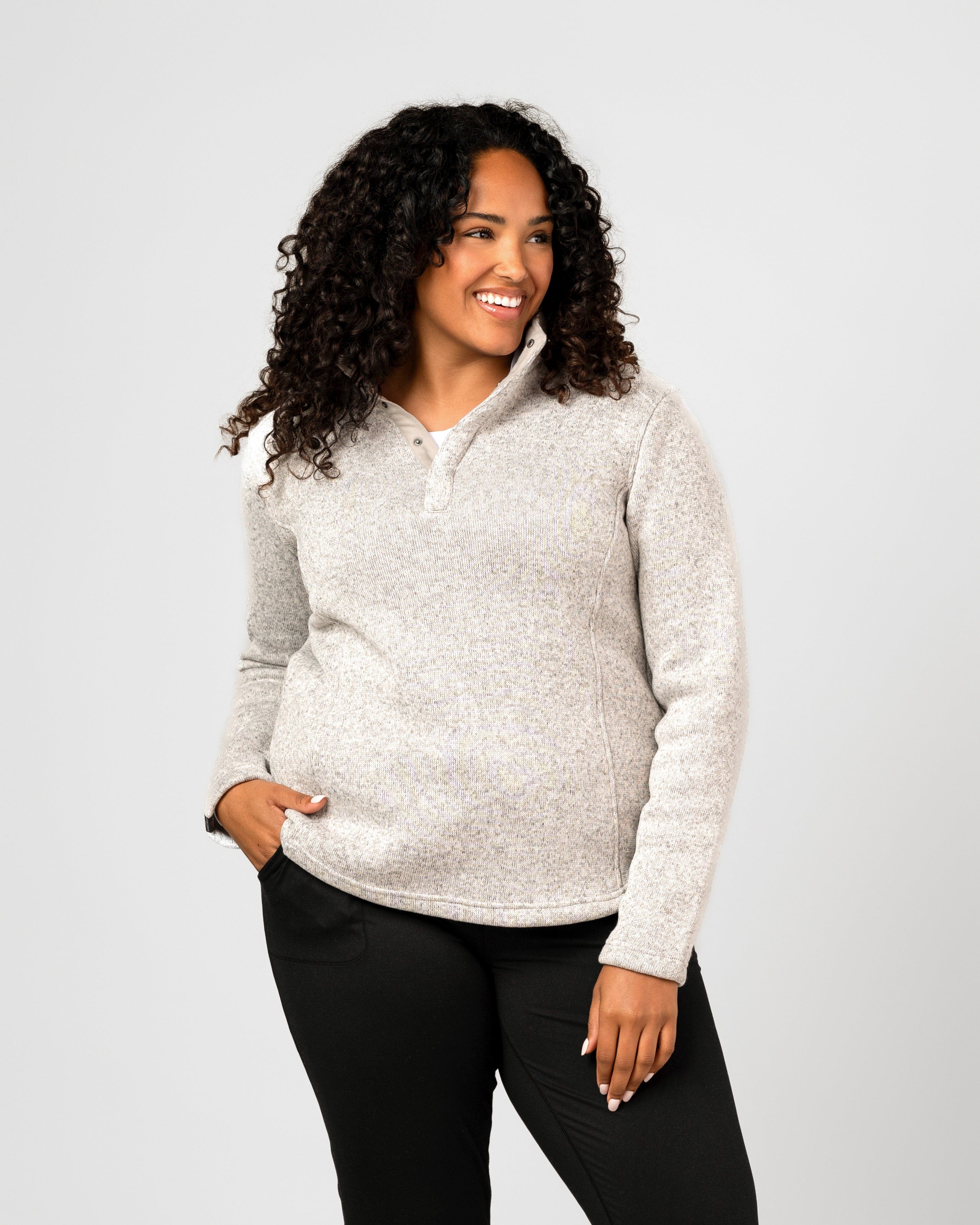 Women's Overachiever Sweater Fleece Quarter Zip Pullover