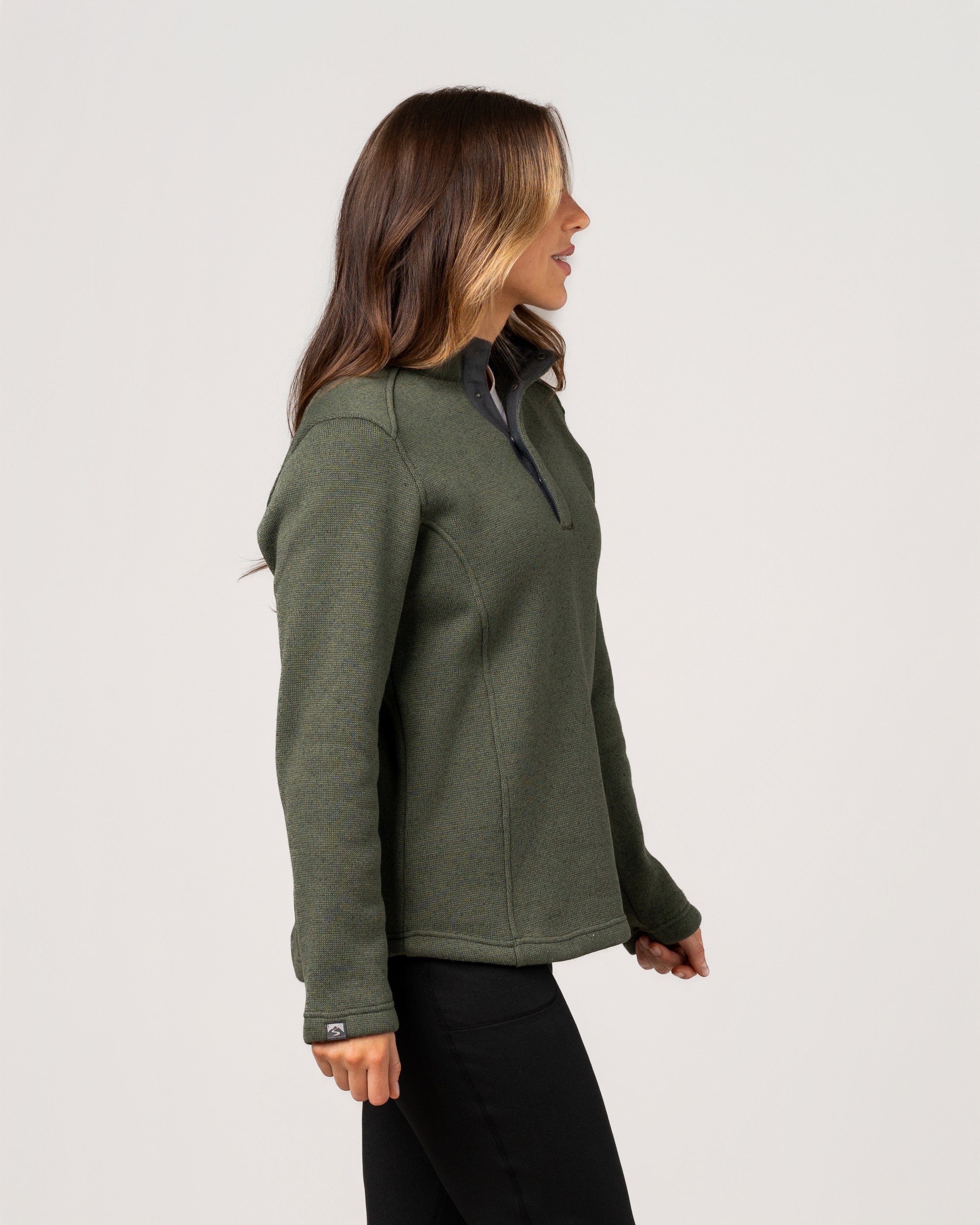 Women's Overachiever Sweater Fleece Quarter Zip Pullover – Storm Creek