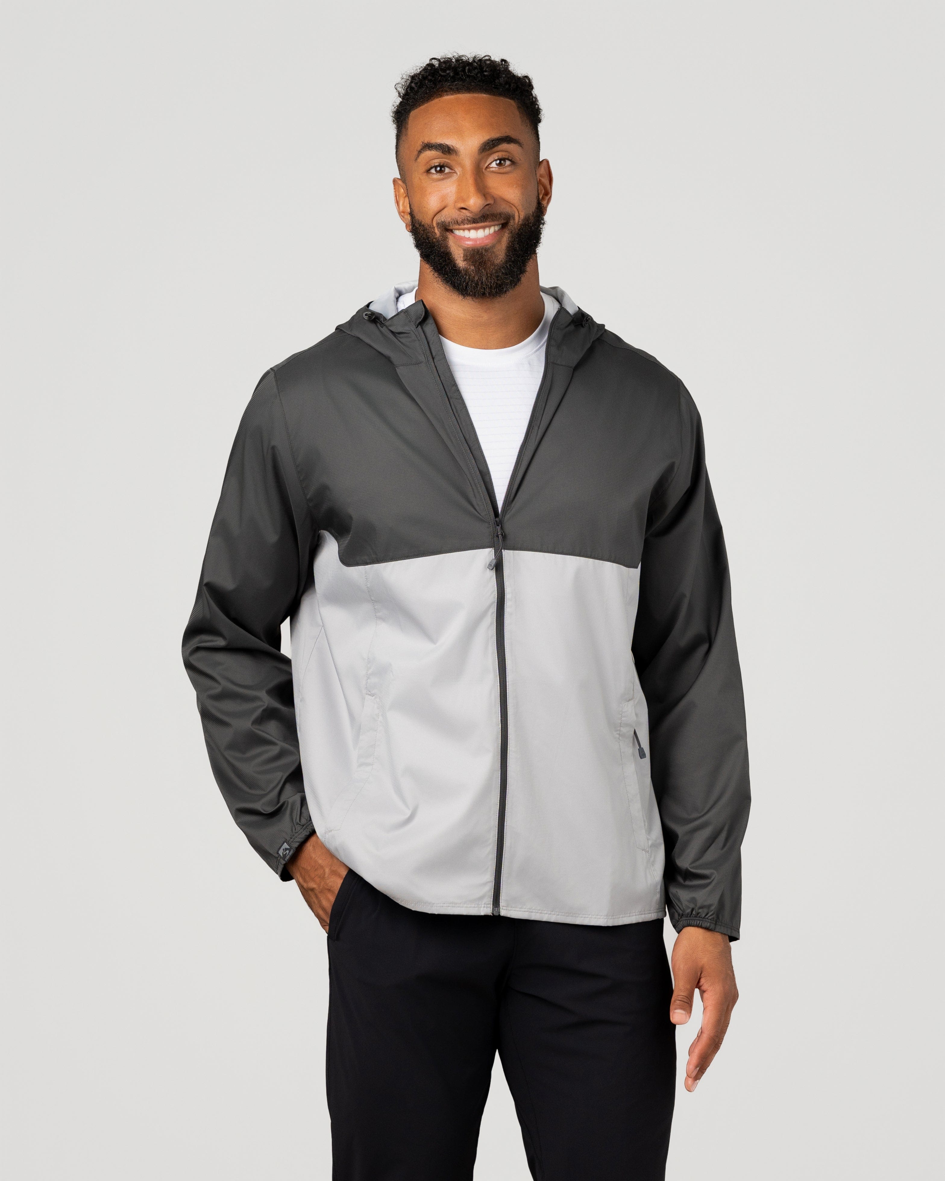 Men's Idealist Water-Resistant Windbreaker with Hood