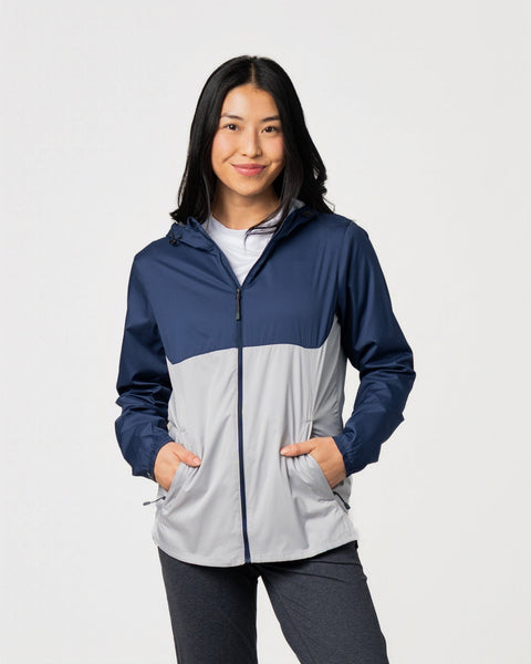 Women's Idealist Water-Resistant Full Zip Hooded Windbreaker