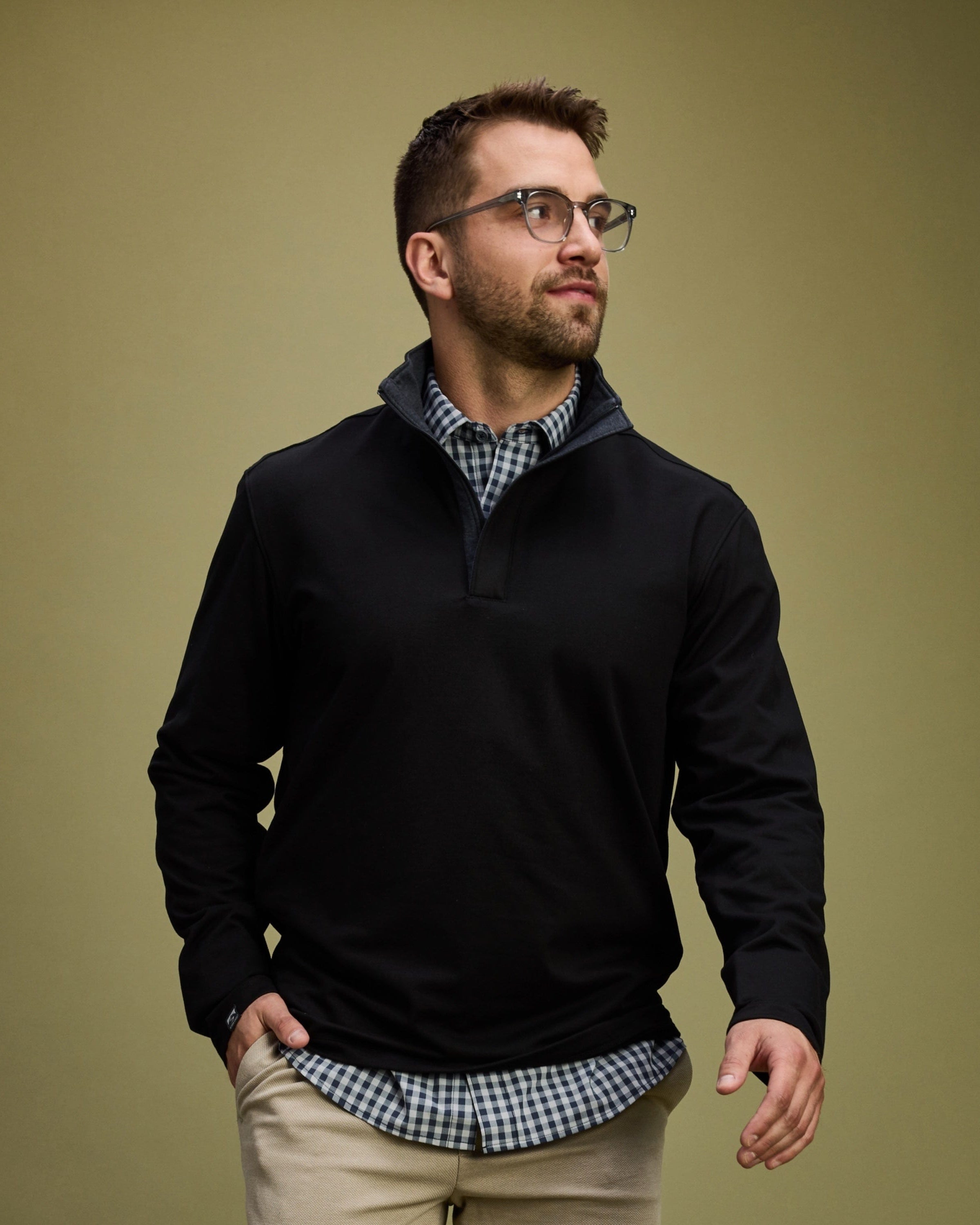 Men's Sidekick Midweight Stretch Quarter Zip Pullover – Storm Creek