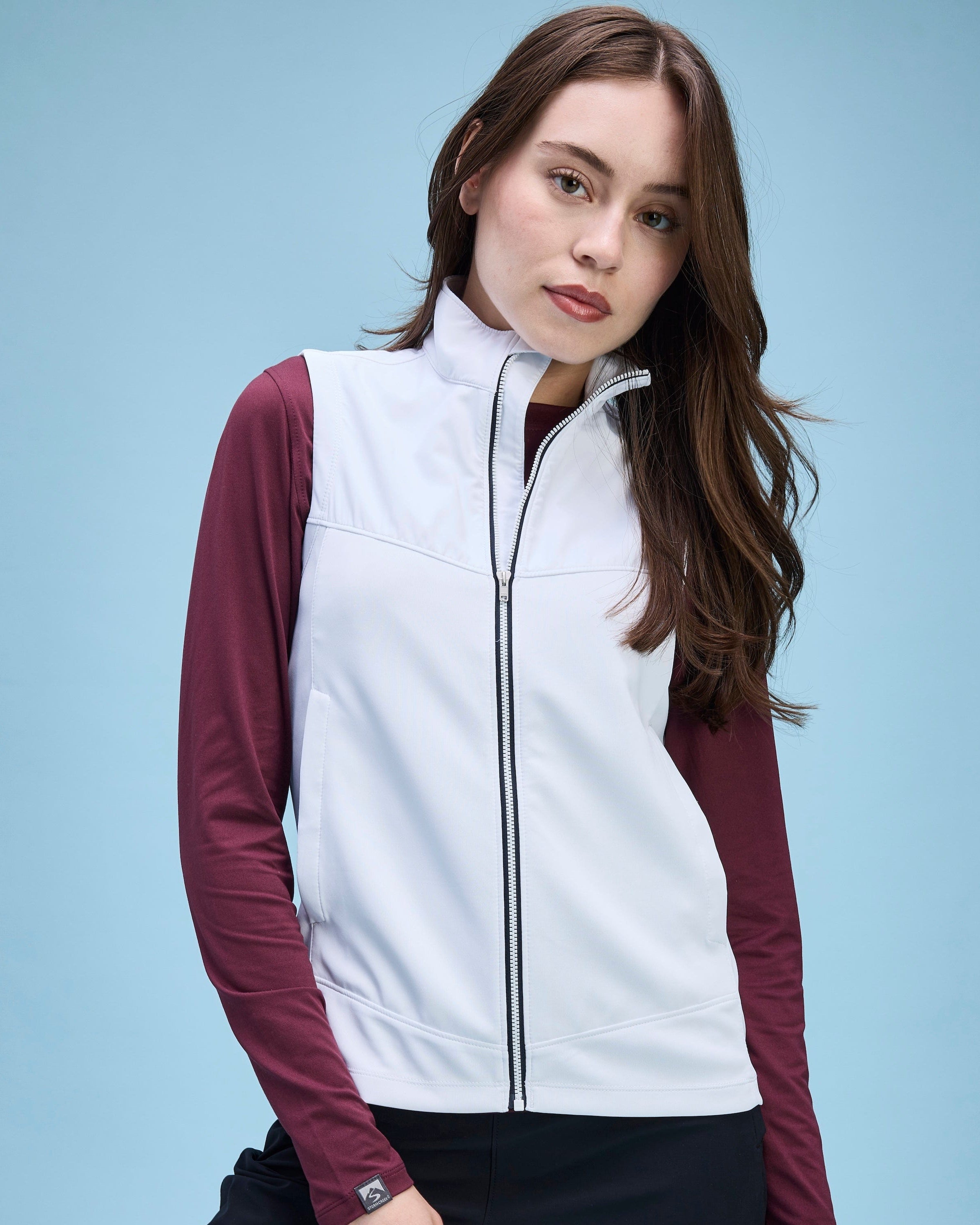 Women's Tiebreaker Water-Resistant Full Zip Wind Vest – Storm Creek