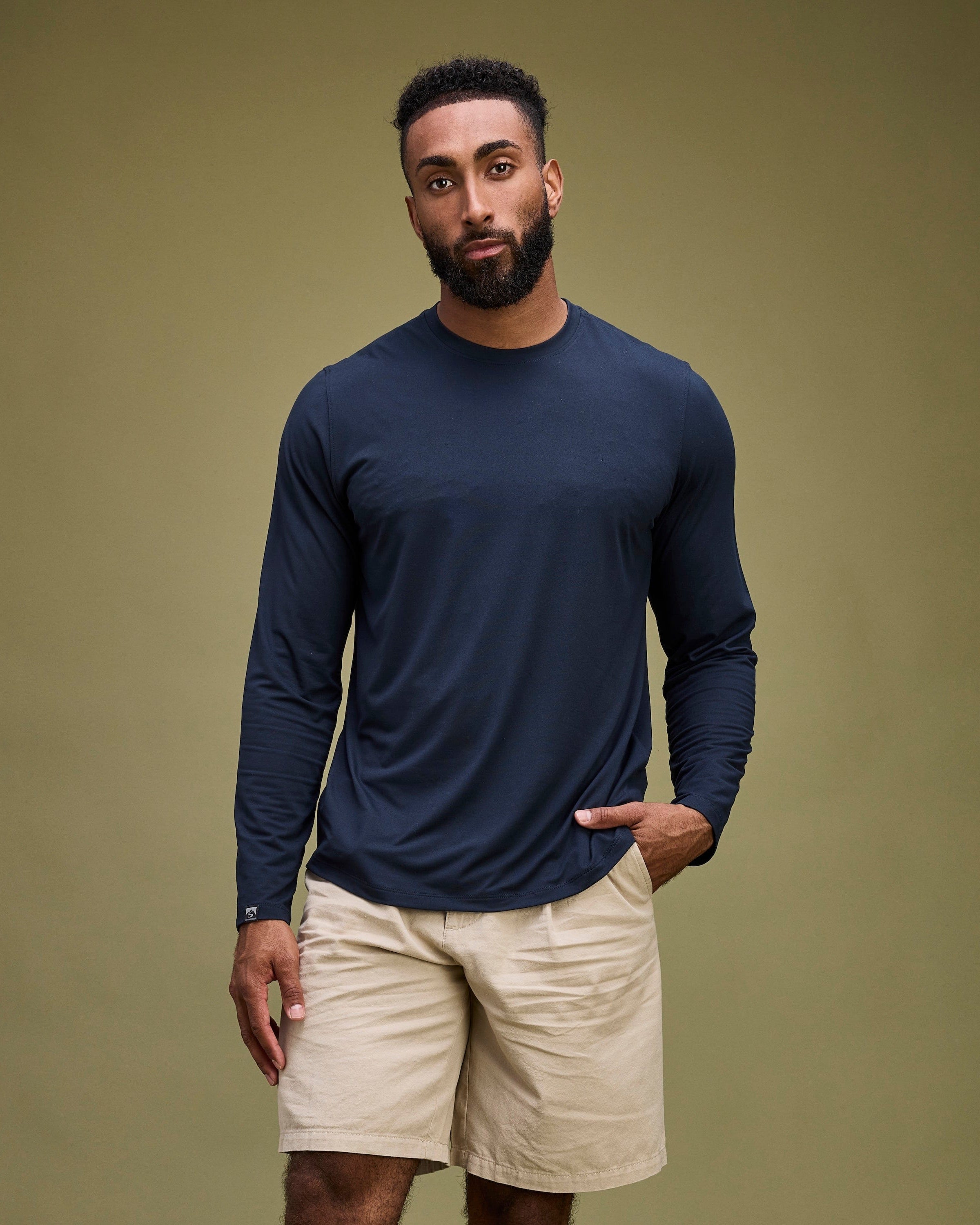 Men's Varsity High Stretch Long Sleeve T-shirt – Storm Creek