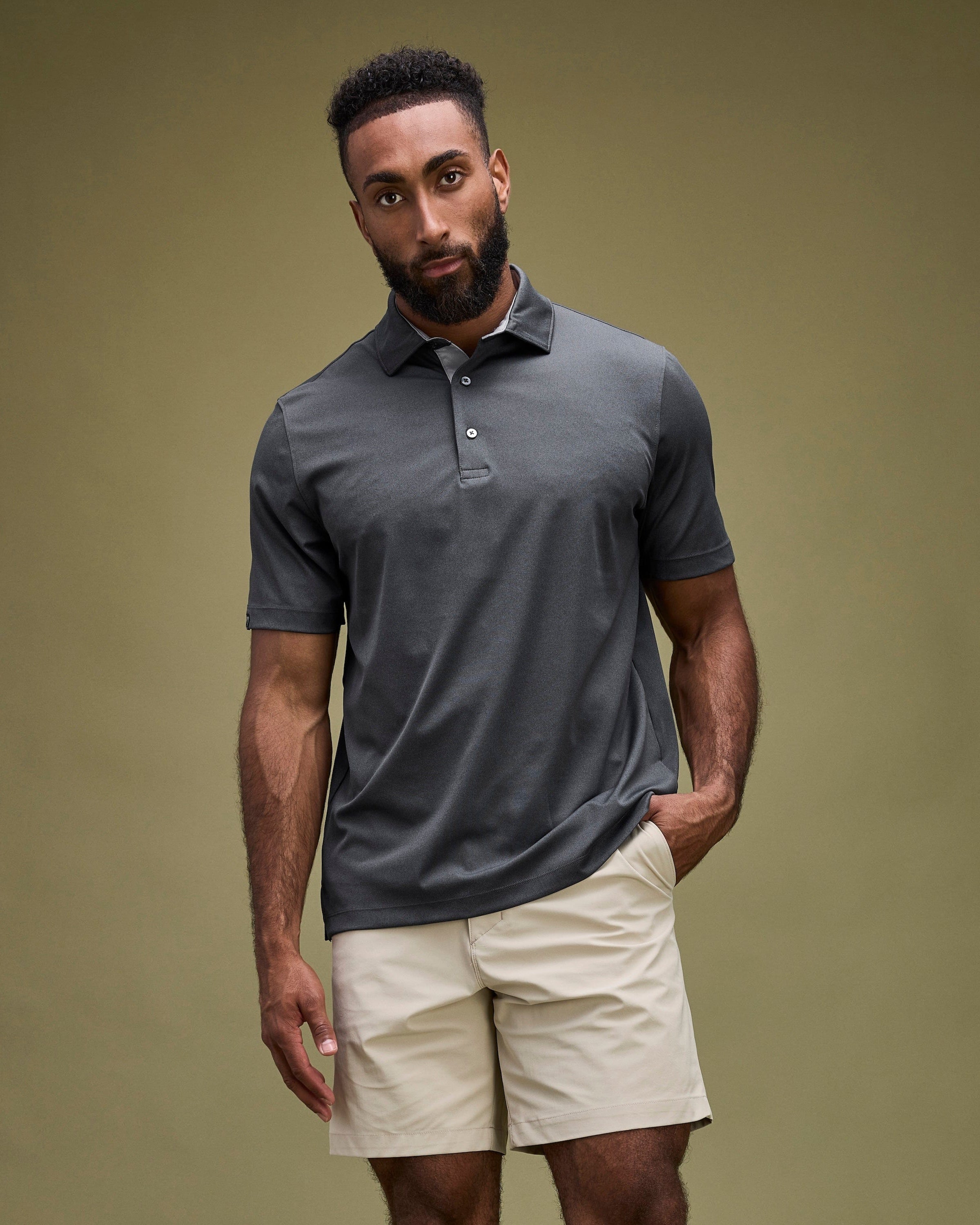Men's Visionary III Moisture-Wicking Stretch Solid Polo – Storm Creek