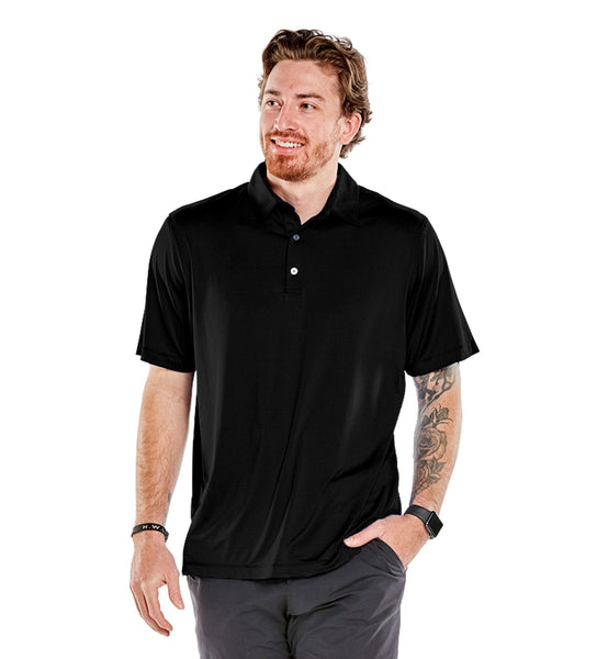 Men's Optimist Microstripe Short Sleeve Polo